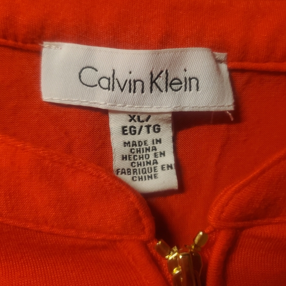 Calvin Klein Long sleeve Red shirt , with gold ornaments chest pockets XL - Picture 3 of 7
